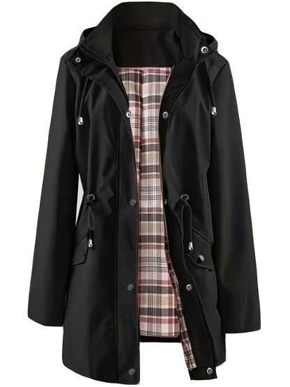 🔥Hot Sale 49% Off🔥Solid Color Casual Jackets, Waterproof and Windproof Coats, Hooded Windbreakers
