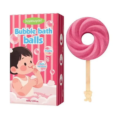 🍭Reusable Cute Lollipop Bath Bomb🧼Colorful Bubble Bath Ball for Fun Bath Time🛁🫧