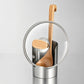🍴 Multifunctional Kitchen Utensil Holder Thickened Space-Saving Vertical Storage ✨ Stable Wide Base Easy Clean Silver 50% OFF Today