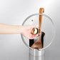 🍴 Multifunctional Kitchen Utensil Holder Thickened Space-Saving Vertical Storage ✨ Stable Wide Base Easy Clean Silver 50% OFF Today