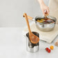 🍴 Multifunctional Kitchen Utensil Holder Thickened Space-Saving Vertical Storage ✨ Stable Wide Base Easy Clean Silver 50% OFF Today