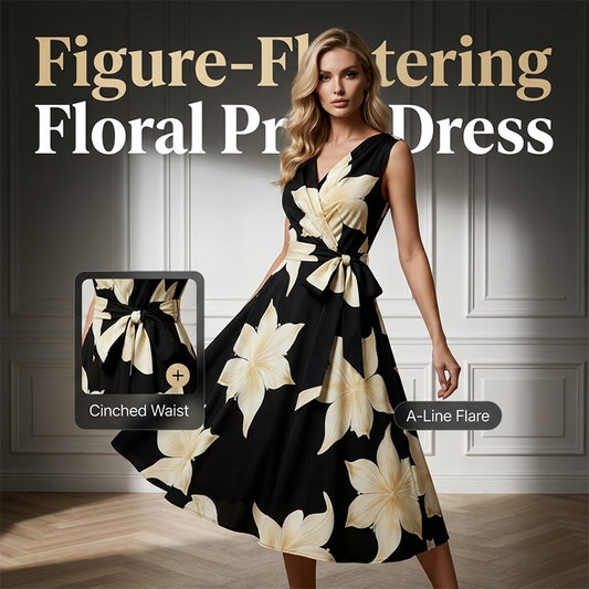 🎁2026 New Arrivals 50% OFF💥Women's Sleeveless Floral Print Dress👗