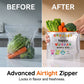 🔥50% Off Hot Sale🧑‍🍳Reusable Aluminum Foil Sealable Storage Bags (10-Pieces)🫑🥕