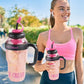 🔥50% Off Hot Sale🚀Stylish Large Capacity Sports Water Bottle with Straw🥛🍸