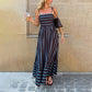 📢📢50% OFF !!🎁Free Gift⏰Women's Striped Cami Maxi Dress👗
