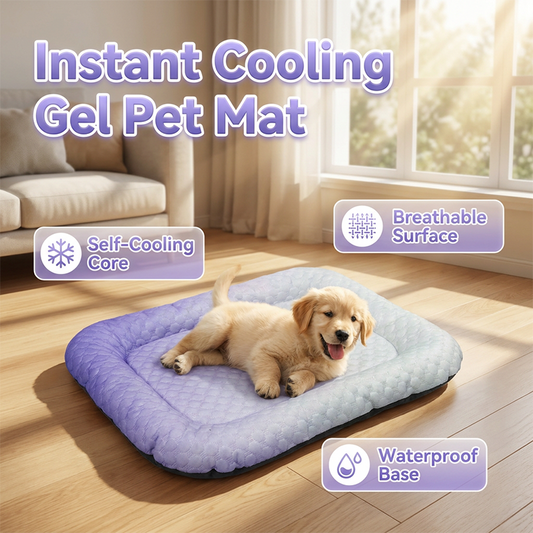 🔥LAST DAY SALE ONLY￡9.99!!❄Pet Cooling Mat for Dogs & Cats 🐾  Naturally Cool Ice-Silk Pad Breathable, Washable & Soft 🌿  For Floors, Sofas & Car Travel Multiple Sizes Gradient Colours ☀️🐶🐱