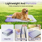 🔥LAST DAY SALE ONLY￡9.99!!❄Pet Cooling Mat for Dogs & Cats 🐾  Naturally Cool Ice-Silk Pad Breathable, Washable & Soft 🌿  For Floors, Sofas & Car Travel Multiple Sizes Gradient Colours ☀️🐶🐱