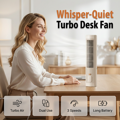 🔥49% Off Hot Sale💥Rechargeable Vertical & Horizontal Air Circulator Fan🧊🍃