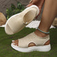 ☀️ 50% Off – Women's Breathable Knit Platform Sandals | Lightweight Comfort & Style👟