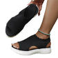 ☀️ 50% Off – Women's Breathable Knit Platform Sandals | Lightweight Comfort & Style👟