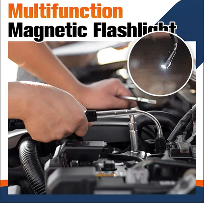 🎁Limited-Time Deal ! 🔦Multifunctional Telescopic Magnetic Flashlight – 360° flexible gooseneck, super bright LED light, extendable pick-up rod, magnetic suction design. Auto repair workshop essential!