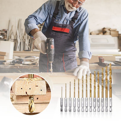 🔥 50% OFF Now 🛠️💥 13PCS Drill Bit Set – Multipurpose & Durable for Home Projects | No More Bit Hunting – All Sizes Included 📏