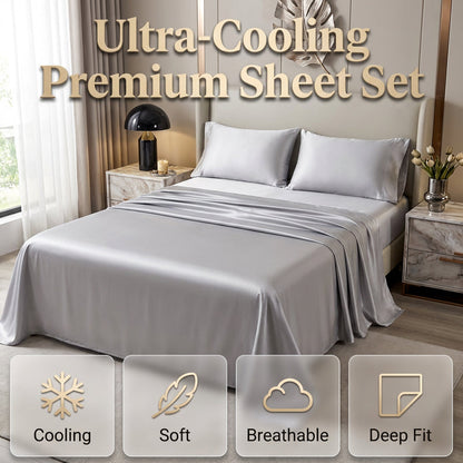 🌺💎Summer Hot Sale 50% OFF❄️Premium Cooling Fitted Sheet Set🛏️