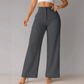 🌿 Ladies' Solid Wide Leg Trousers — Loose Fit | Side Pockets | Versatile Neutral Colours