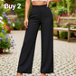 🌿 Ladies' Solid Wide Leg Trousers — Loose Fit | Side Pockets | Versatile Neutral Colours
