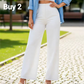 🌿 Ladies' Solid Wide Leg Trousers — Loose Fit | Side Pockets | Versatile Neutral Colours