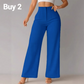 🌿 Ladies' Solid Wide Leg Trousers — Loose Fit | Side Pockets | Versatile Neutral Colours