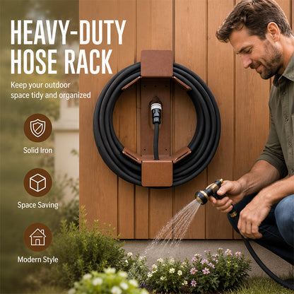 📢📢50% OFF !! ⏰Wall Mounted Iron Garden Hose Holder🧑‍🔧