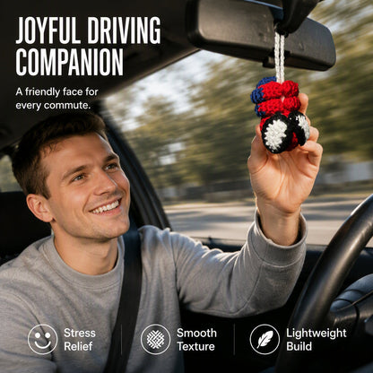 🔥Hot Sale⏰Buy 2 Get 1 Free✨Crochet Spider Car Hanger Ornament🕷️🕸️