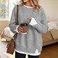 👚 2026 Sale — Over 35 200 Sold!✨ Women's Loose Faux Two‑Piece Sweatshirt