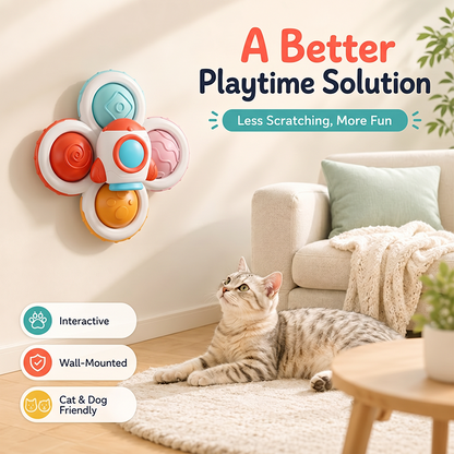 ✨50% Off Hot Sale🪀Interactive Suction Cup Spinner Toy for Cats & Dogs🧸