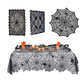 🎃LIMITED-TIME 50% OFF! ⏰Spooky Halloween Patterns Tablecloth and Placemats Set🕸️