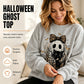 Women's Casual Halloween Ghost Print Top
