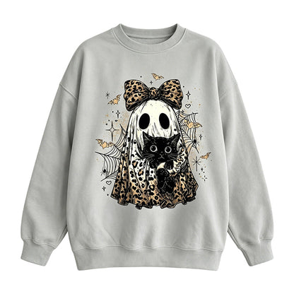 Women's Casual Halloween Ghost Print Top