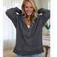 🔥LAST DAY SALE ONLY ￡19.99!!🔥Women's Long Sleeve Casual Hoodie Top 👕 A Cosy Throw-On for Chilly Mornings & Laid-Back Days ✨