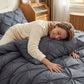 📢📢40% OFF !! ⏰3-Piece Pintuck Pleated Duvet Cover & Pillowcases Set