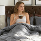 📢📢40% OFF !! ⏰3-Piece Pintuck Pleated Duvet Cover & Pillowcases Set