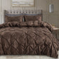 📢📢40% OFF !! ⏰3-Piece Pintuck Pleated Duvet Cover & Pillowcases Set