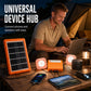 ☀️ 52% OFF NOW! Portable Solar Power System with 2 LED Lights – Off-Grid Solar Generator Kit, Multi-Port Charging Station for Camping, Emergency & Outdoor Use
