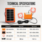 ☀️ 52% OFF NOW! Portable Solar Power System with 2 LED Lights – Off-Grid Solar Generator Kit, Multi-Port Charging Station for Camping, Emergency & Outdoor Use