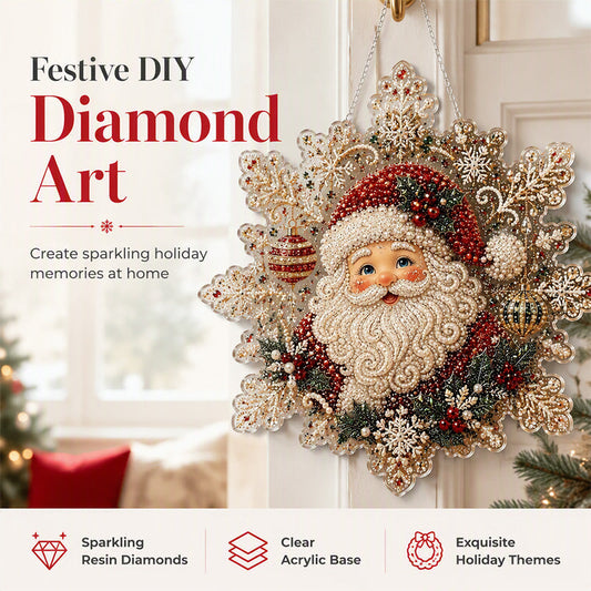 🎅Early Christmas Gift 50% OFF🎄Christmas Diamond Art Hanging Kit🎨