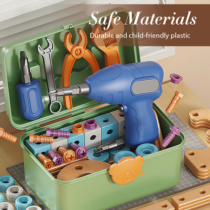 ⏳🔥LIMITED-TIME 50% OFF! ⏰ Children's Educational DIY Toy Tool Kit-Build More. Learn More. Play Creatively🧰✨