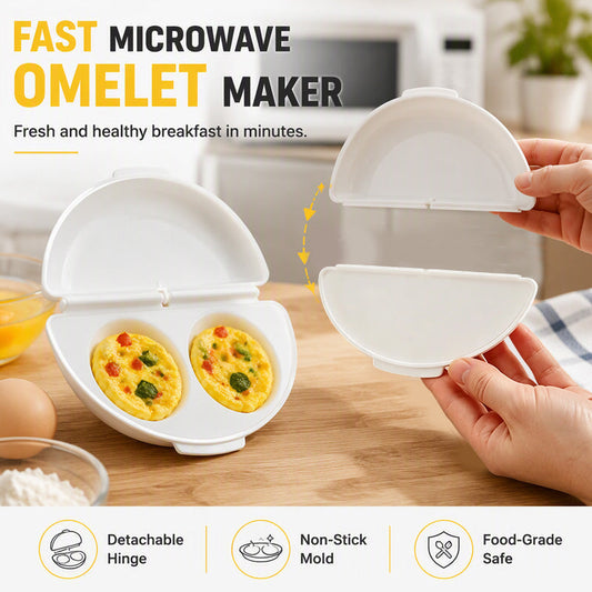 🍳 2-in-1 Microwave Omelet & Egg Cooker🥚