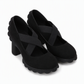 ✨ 50% OFF! Women's Round Toe Crisscross Strap Mary Jane Platform Chunky High Heels