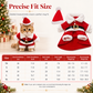 🎅🎄Christmas Pet Costume for Dogs and Cats Autumn Winter Holiday Outfits featuring Santa Claus Suits and Snowflake Capes