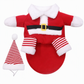 🎅🎄Christmas Pet Costume for Dogs and Cats Autumn Winter Holiday Outfits featuring Santa Claus Suits and Snowflake Capes