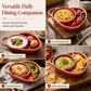🎁2026 New Arrivals 50% OFF💥 Retro Ceramic Divided Baking Dish – Vintage Style, Heat Safe, Easy Carry 🥣