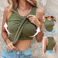 💖Last Day Special Price ￡16.99!!💖Ribbed Stretchy Tank Top with Shelf Bra👚
